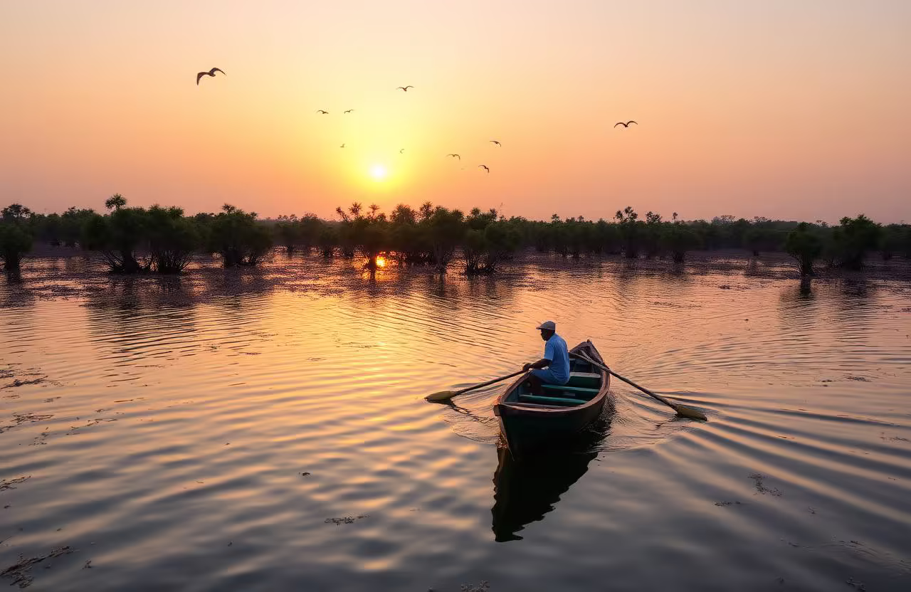 Mangroves du Sine Saloum en pirogue